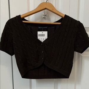 BNWT Brandy Melville zoa Brown cardigan